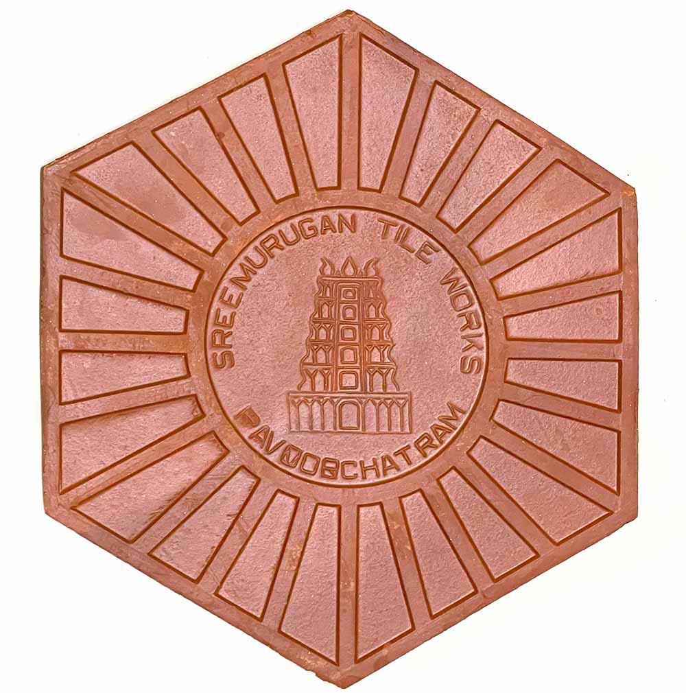 Hexagonal Clay Floor Tile 9" Economy Grade