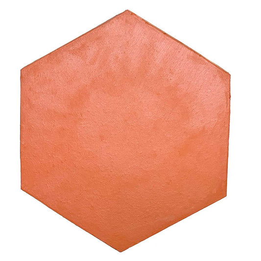 Hexagonal Clay Floor Tile 9" Economy Grade