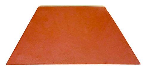 Hexagonal Clay Floor Tile 9" (Half Tile)