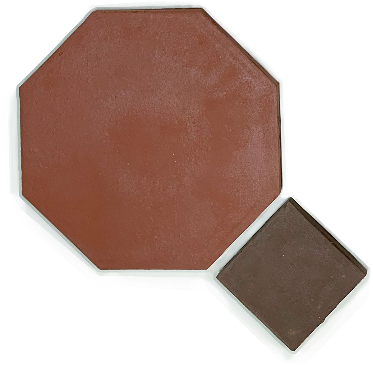 Square Tile (Dot) 3.25" Brown Color