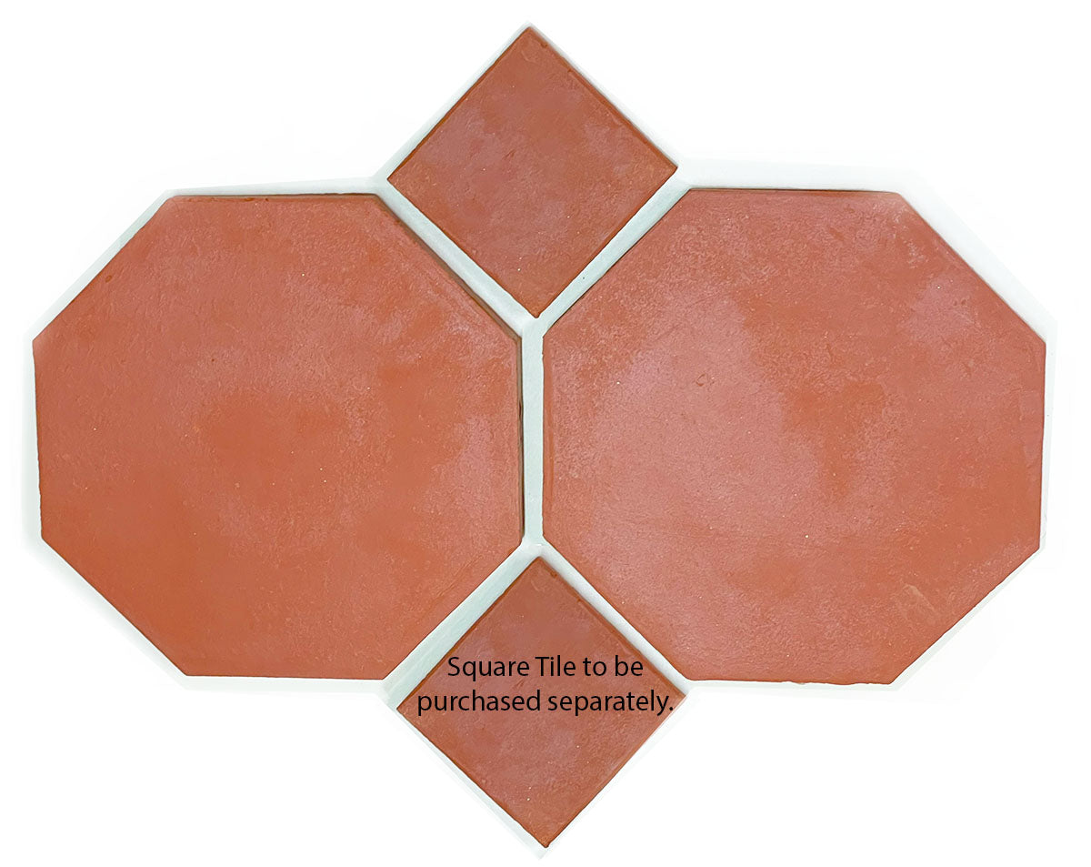 Octagon Clay Floor Tile 8" Commercial Grade