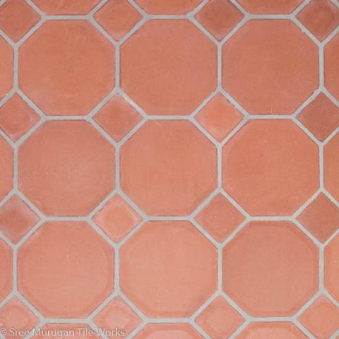 Octagon Clay Floor Tile 8" Commercial Grade